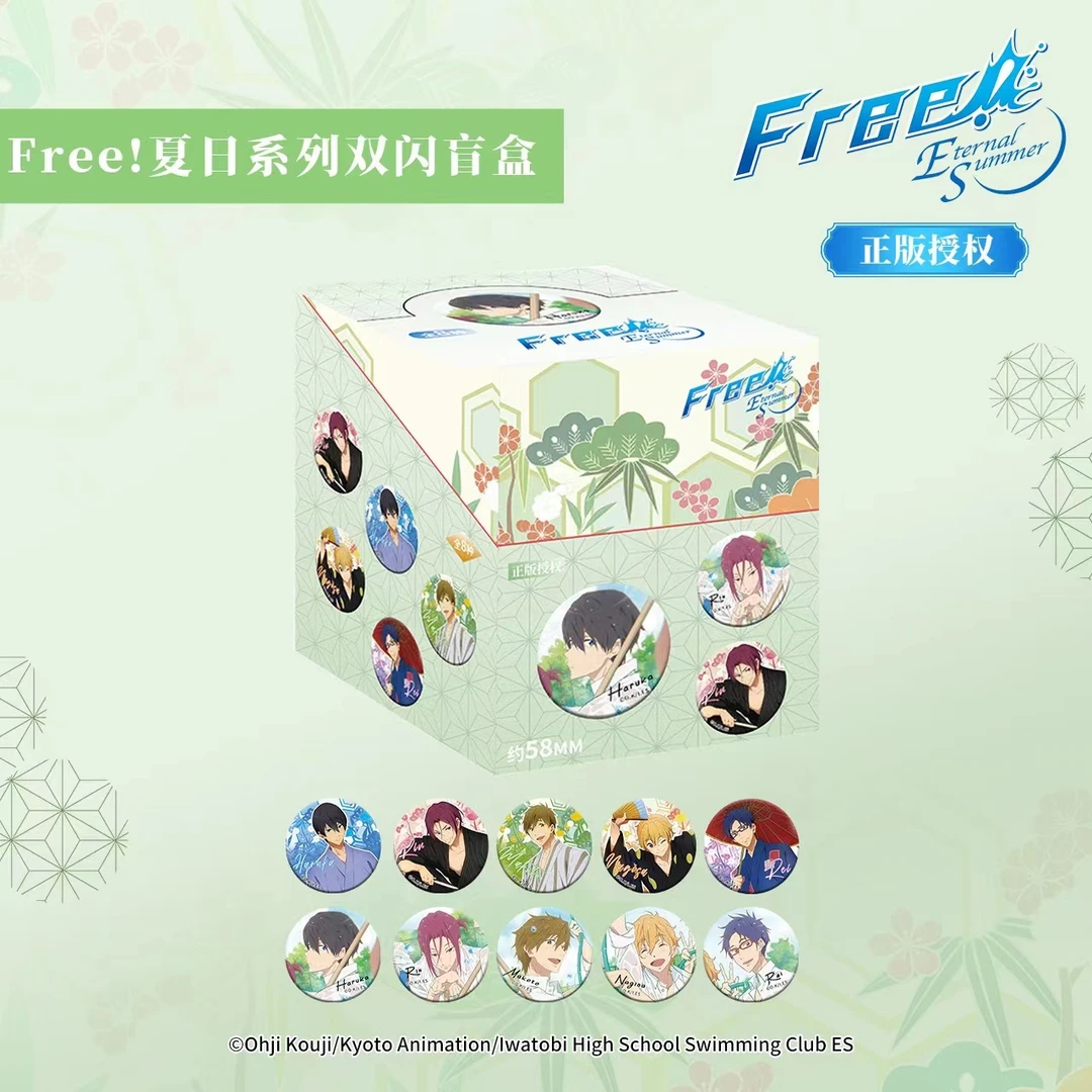 潮可玩官方正版 free男子游泳部夏日系列盲盒七濑遥真琴