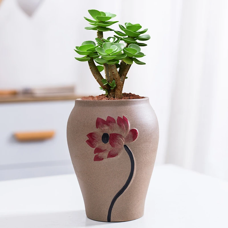 简约多肉花盆老桩包邮特价清仓创意个性复古粗陶透气陶瓷肉肉小号