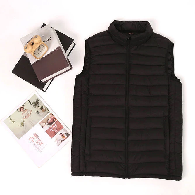 2025男士冬季马甲保暖背心轻薄短款修身外套坎肩立领大码