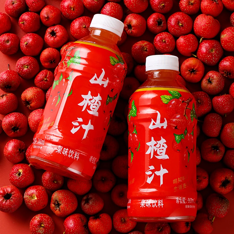 【主播推荐】山楂汁360ml瓶装整箱果汁饮料树下同款开胃解腻批发装