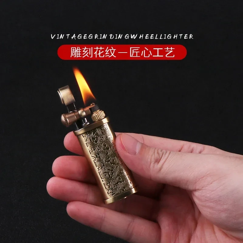 防风煤油打火机砂轮火石老式抬臂个性创意金属打火机送男士礼物