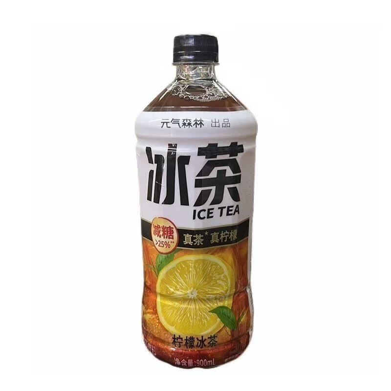 元气森林冰茶冰爆柠檬口味植物茶900ml
