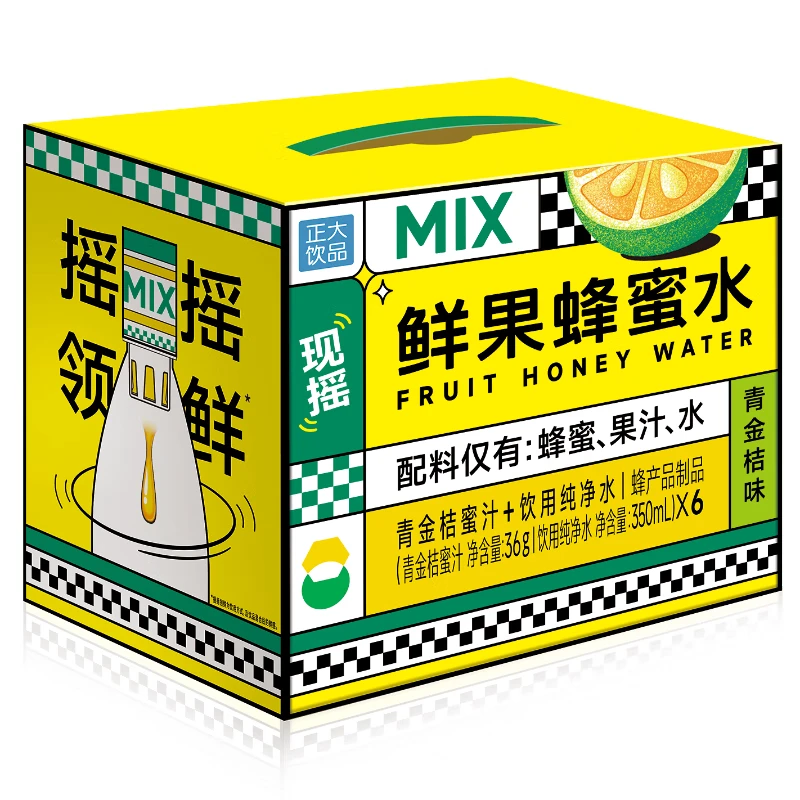 正大MIX鲜果蜂蜜水350ml*6瓶