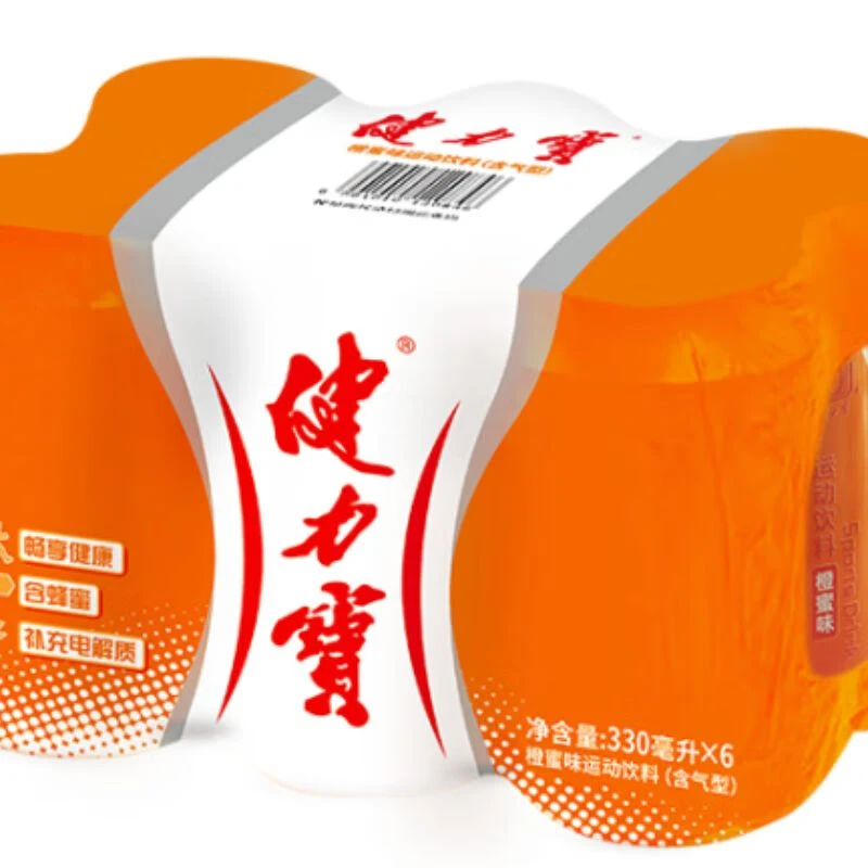健力宝 橙蜜味运动饮料 330ml*6/组
