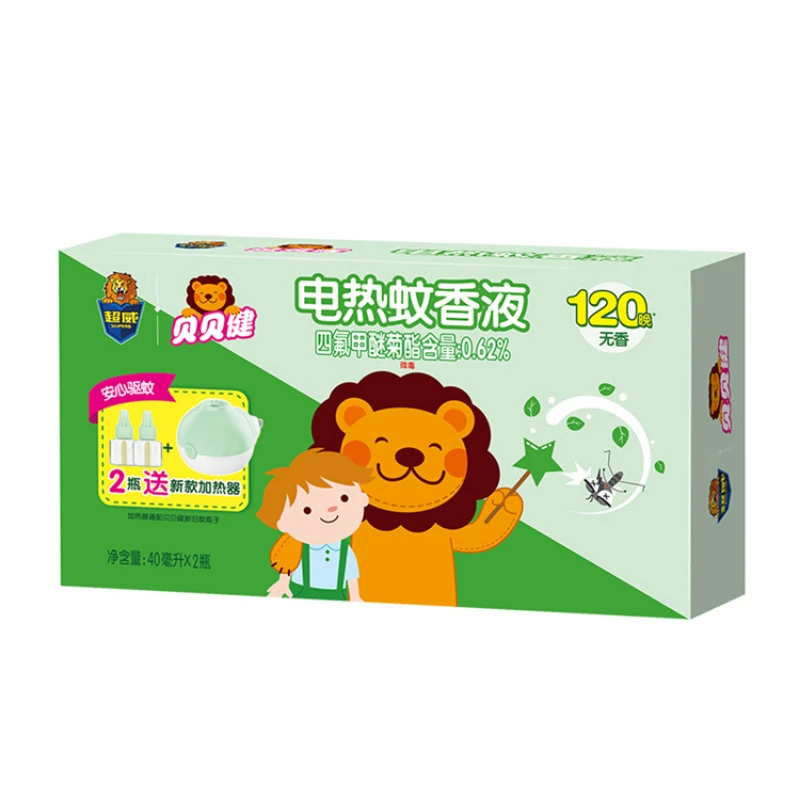超威 贝贝健电热蚊香液(送加热器) 40ml*2瓶/盒