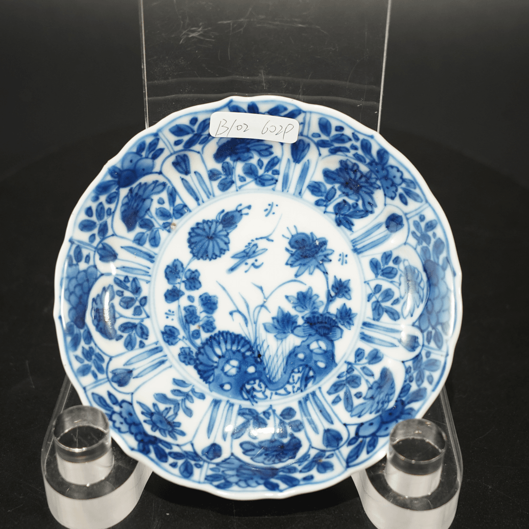 （AB6）B1026029青花折枝花卉纹盘