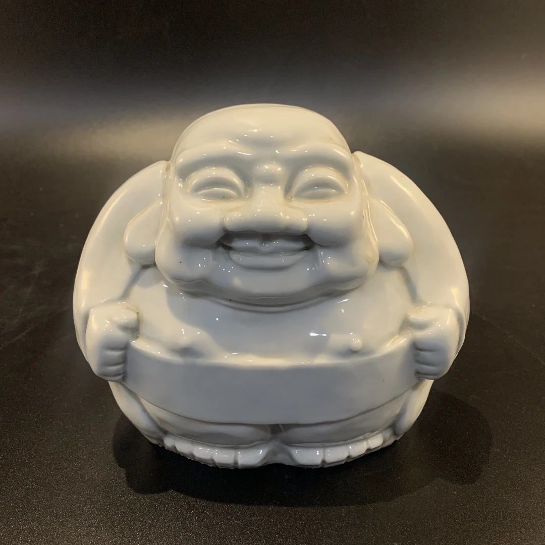 (AC3)S0225556  白釉弥勒佛塑像