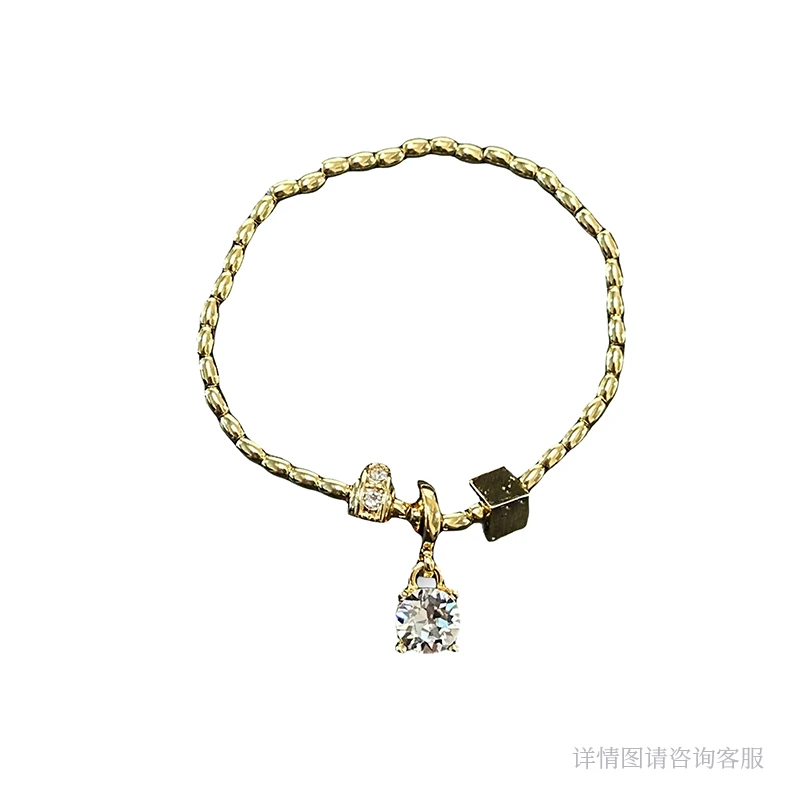 铜合金耳饰 定制欧货-9819高贵百搭秀气手链