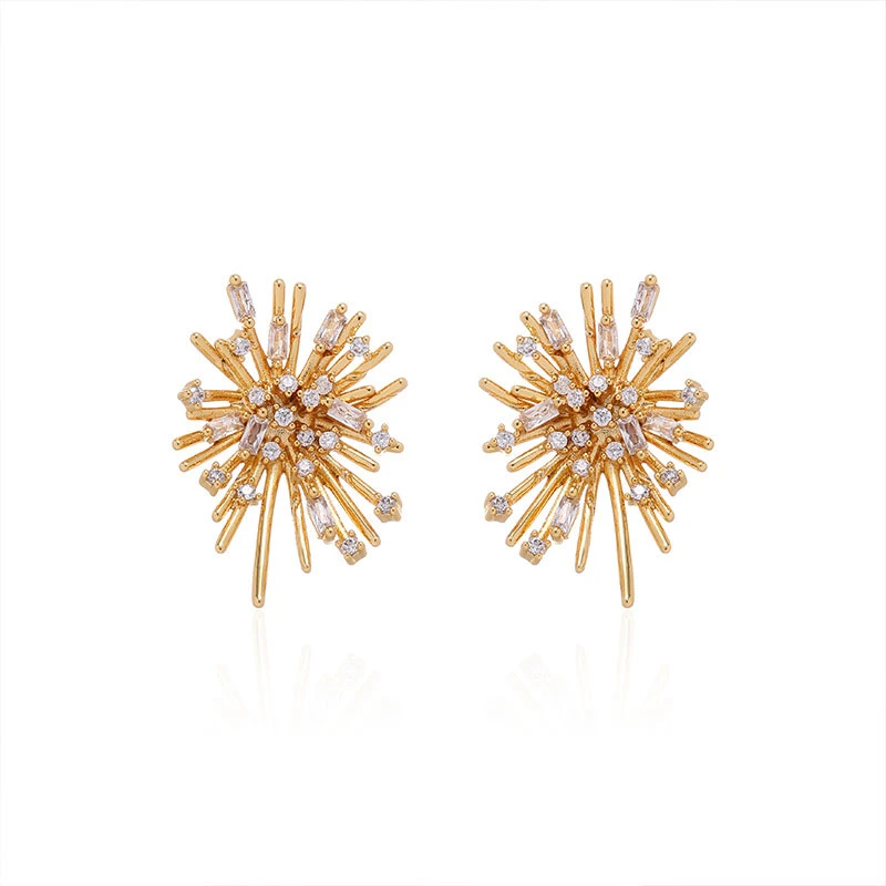 铜合金锆石耳饰 定制欧货-5799欧美时尚轻奢个性高级耳钉