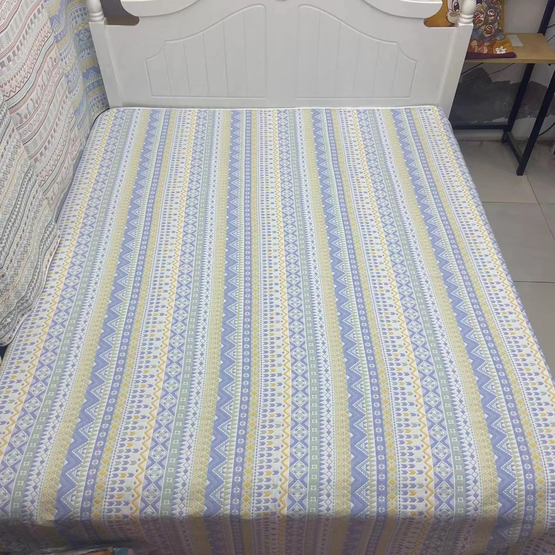 【200*240】四季恒温三层纱布软凉席床单（缩完水180*220）