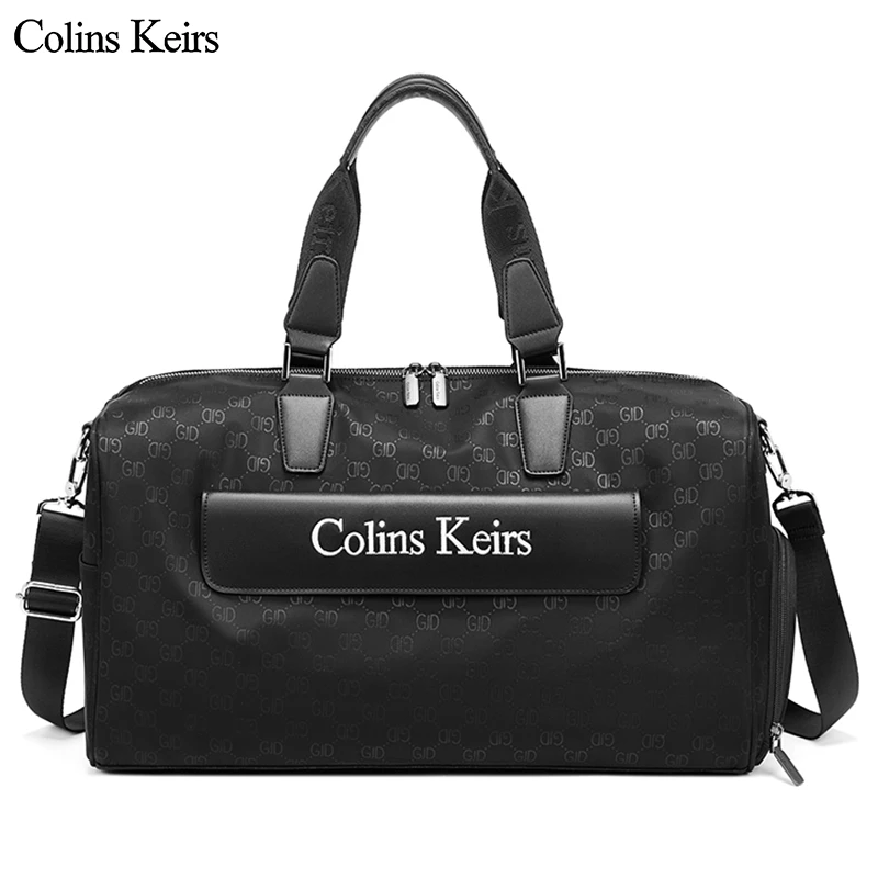 Colins Keirs男士旅行包时尚健身包大容量斜挎包轻便登机行李包袋