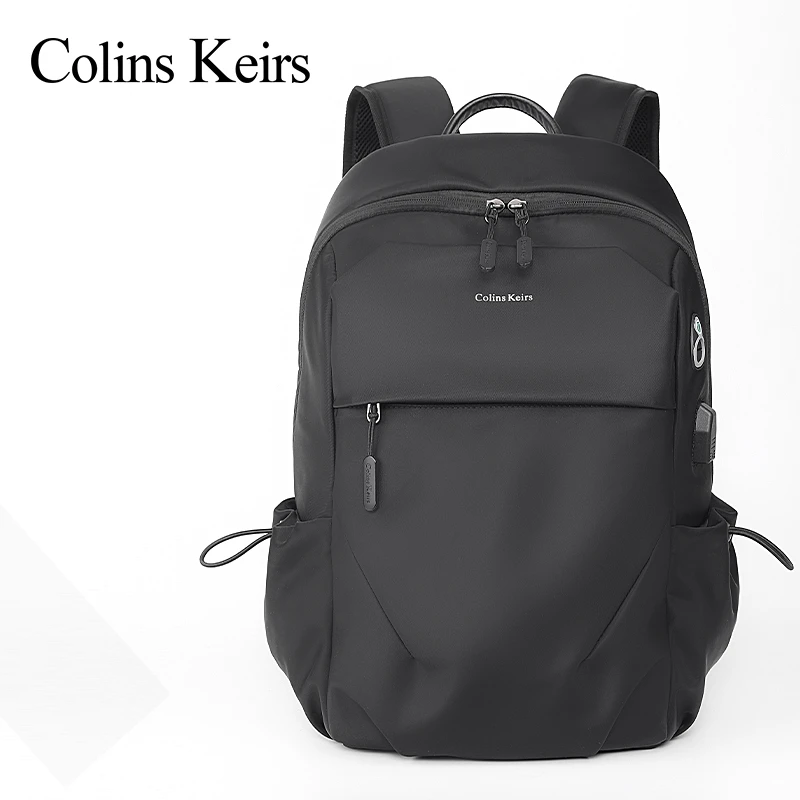 Colins Keirs男士商务休闲旅行双肩背轻便时尚百搭小号背包大学生