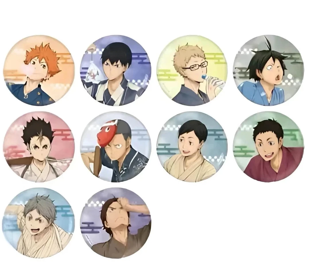 排球少年【现货】排球少年 远征浴衣吧唧 【拆包】