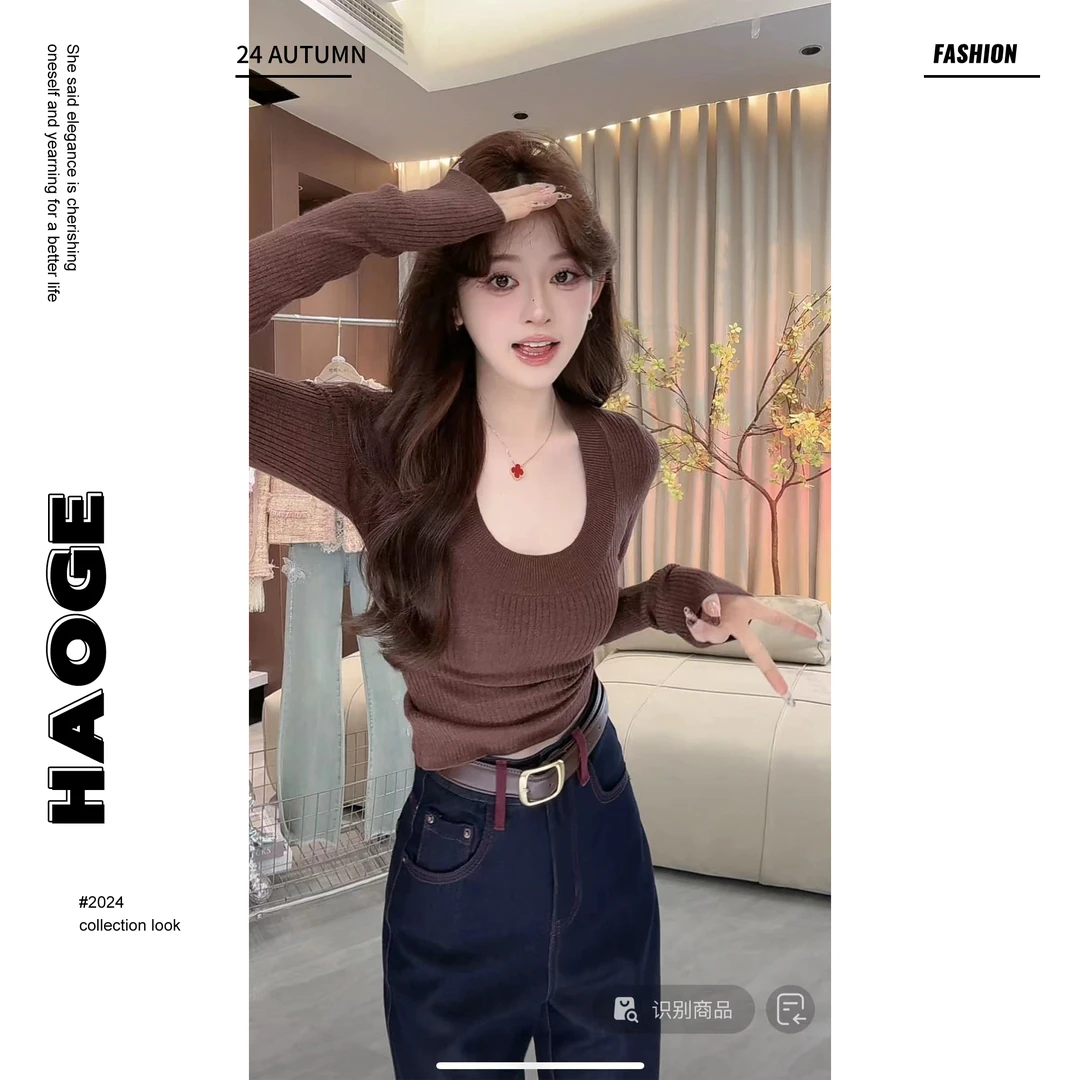 浩哥严选●时尚简约高领纯色针织衫柔软舒适优雅女装上衣Q4ZZS5871