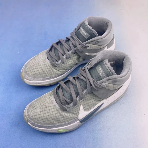 45码/99新/耐克Nike 杜兰特kD13 灰白 国外版中帮实战篮球鞋/无盒