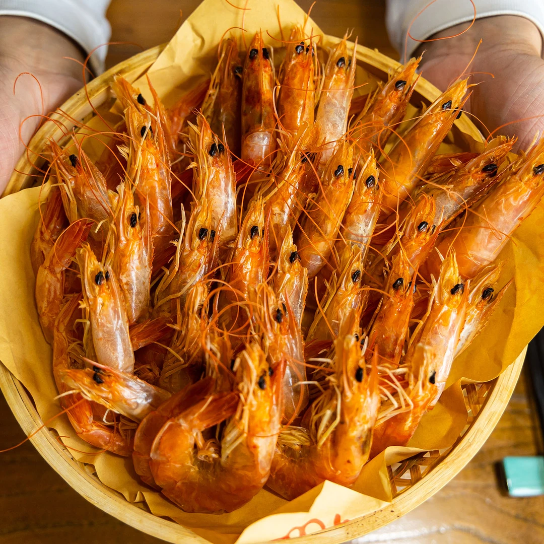 渤海盐田即食烤虾大号(7-9cm)干天然海虾儿童零食下酒菜