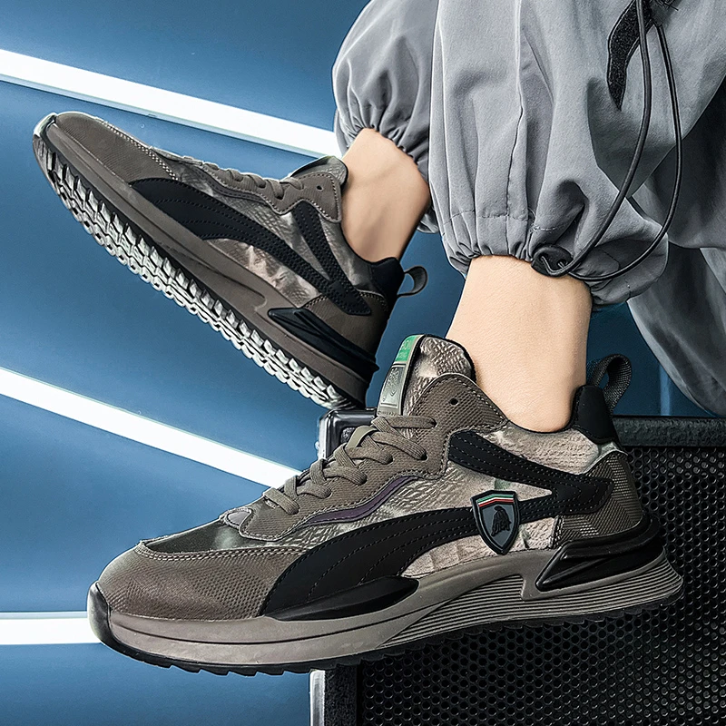 G601男鞋春秋复古阿甘运动跑步鞋男士潮流百搭休闲旅游老爹鞋