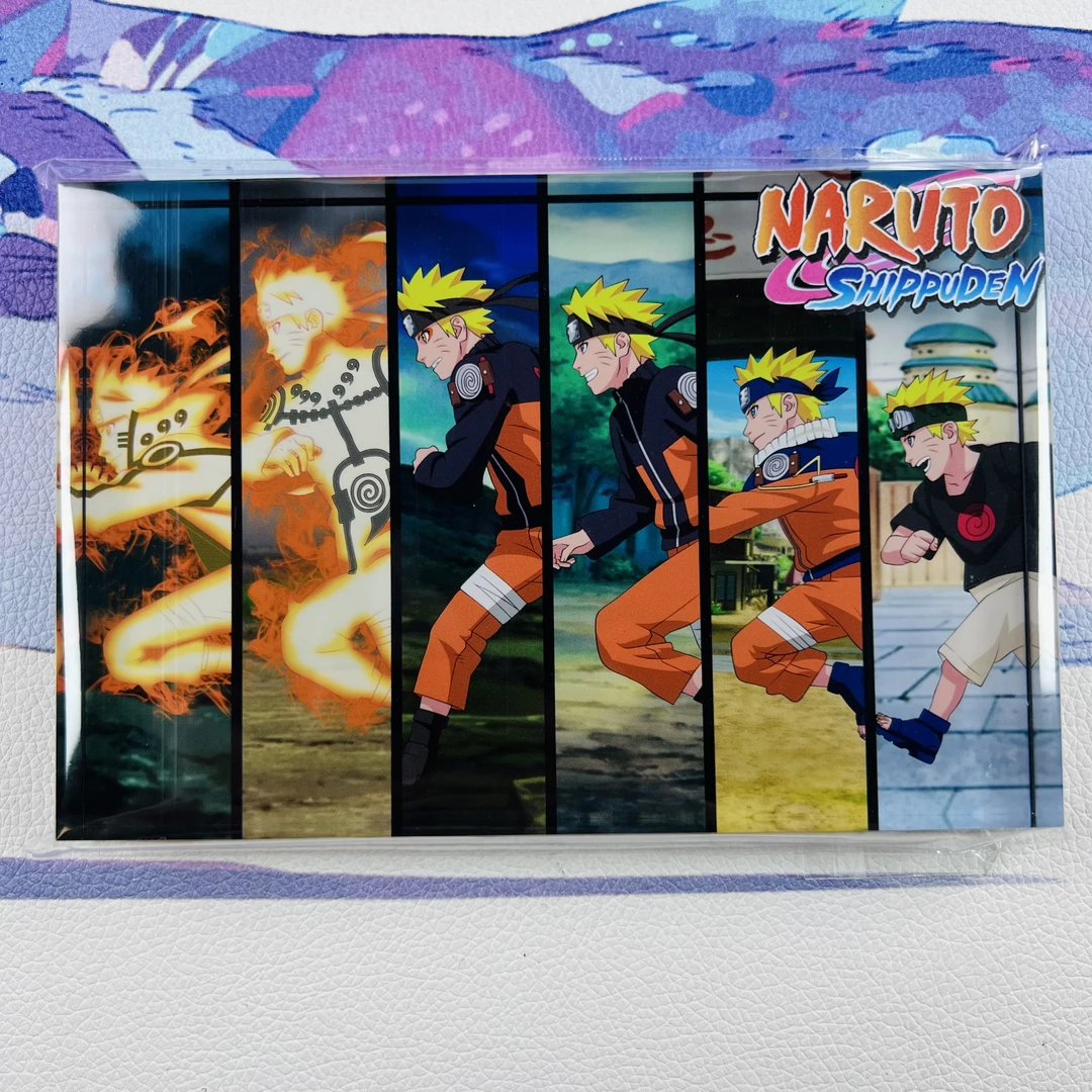 热门动漫海贼王鬼灭之刃火影忍者亚克力水晶砖摆件10x15cm厚1.8mm