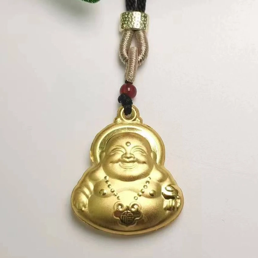 足金佛公+红转运珠吊坠赠绳子【多样性发其一】