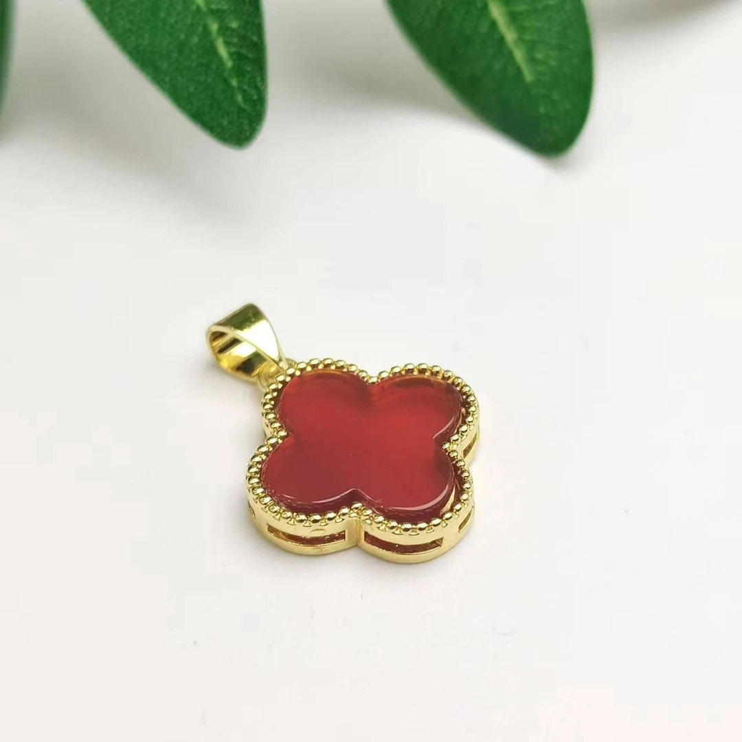 红幸运草吊坠赠链【多样性发其一】