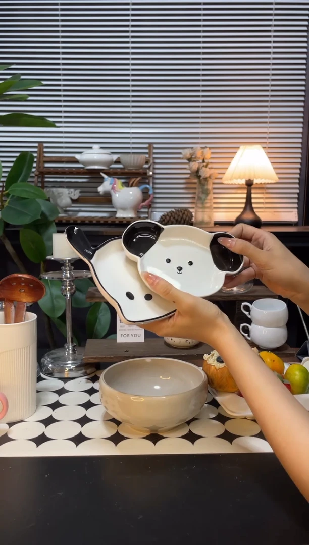 【闪购商品】盘陶瓷盘（单品不带刀叉）微瑕