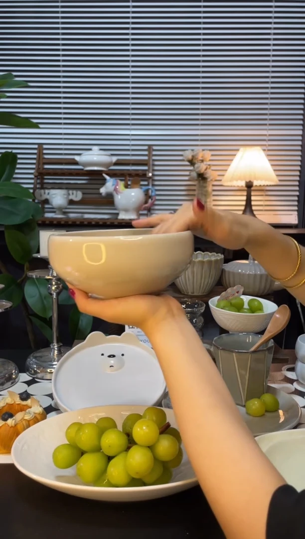 【闪购商品】盘陶瓷盘（单品不带刀叉）微瑕