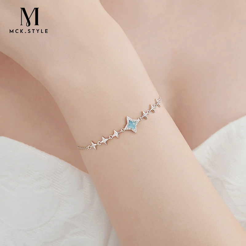 mck 925银手链 光芒星星手链女2025新款爆款轻奢设计感闺蜜手饰品