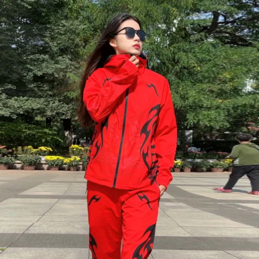 沃克森琦【火魂】春秋冬款户外钓鱼服垂钓服抗风加绒加厚抗风衣