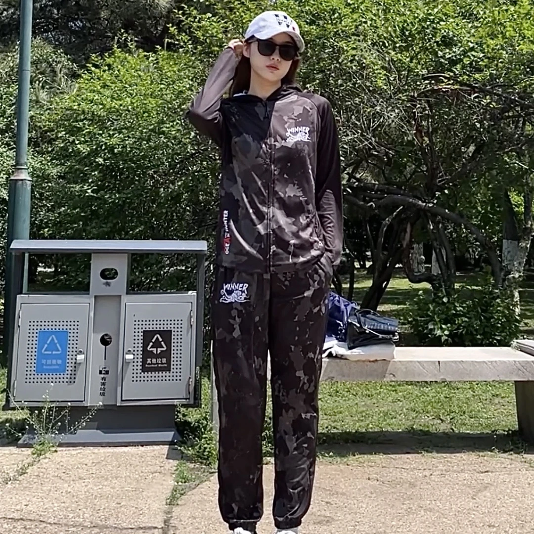 【胜利者】夏季男款钓鱼防晒服户外透气速干排汗冰感连帽垂钓服