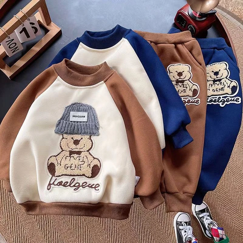 冬季卫衣儿童卫裤夹棉直播间款（备注编码）