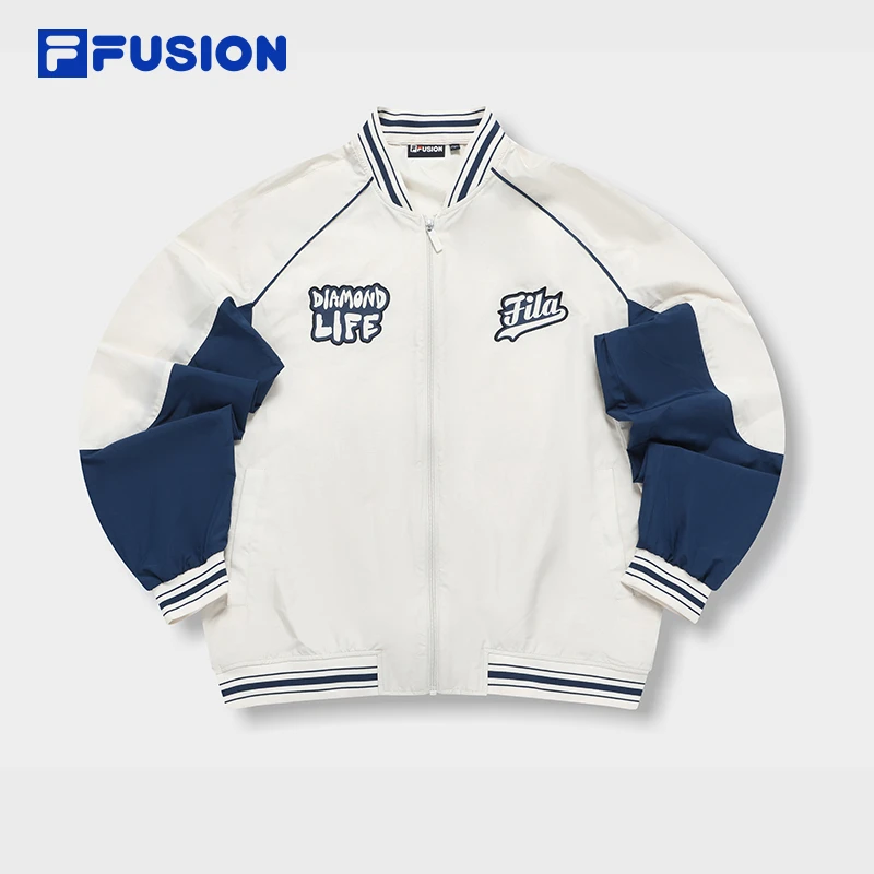 FILA FUSION斐乐潮牌男外套新款时尚春秋潮流梭织上衣T11M332706F