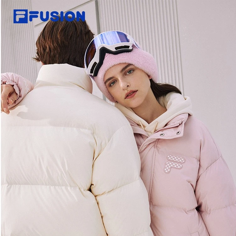FILA/斐乐潮牌情侣款冬季羽绒服宽松时尚休闲立领上衣T11U343904F