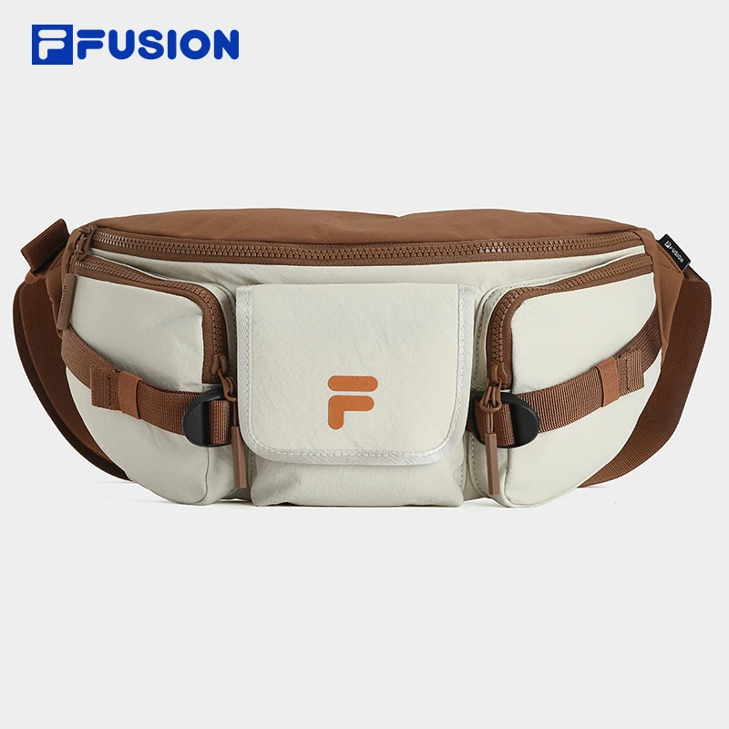 FILAFUSION斐乐潮牌情侣款腰包24潮流春新款时尚撞色单肩包斜跨包