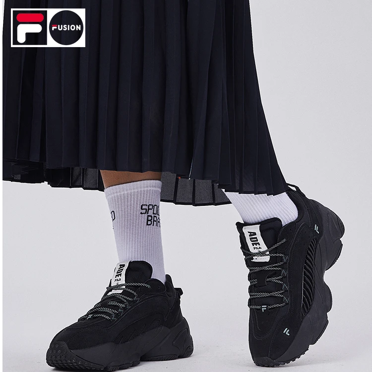 FILA斐乐增高厚底ADE时尚透气百搭男女款酷飒运动跑鞋T12W041103