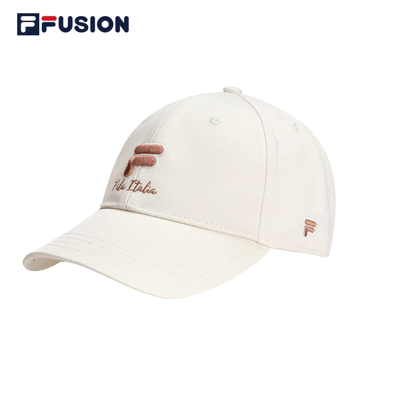 FILAFUSION斐乐潮牌多彩棒球帽时尚运动鸭舌帽遮阳白帽T13U353201
