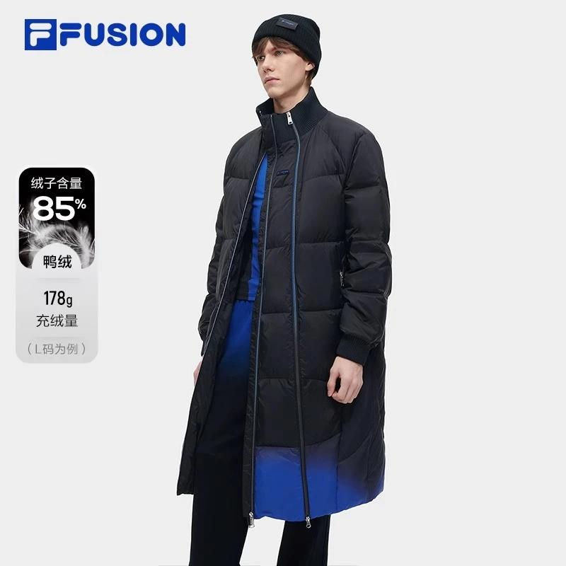 FILA FUSIONX  WANG DESIGN 长款羽绒服情侣2024春季新T11U349903