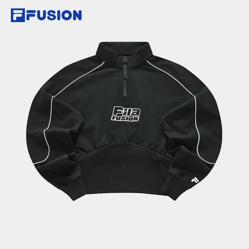 FILA 斐乐潮牌运动卫衣冬季新款女子潮流宽松休闲上衣T11W411201