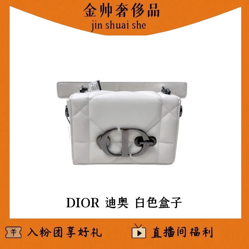 95新 DIOR/迪奥 白色/盒子/单肩包/B3417