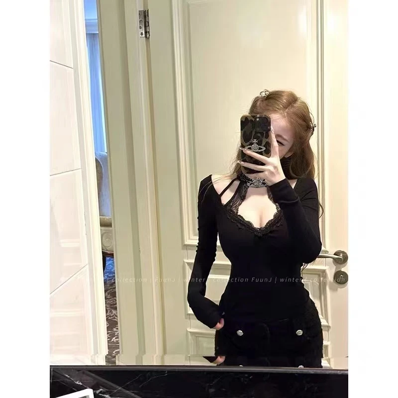 6799-纯欲挂脖打底衣