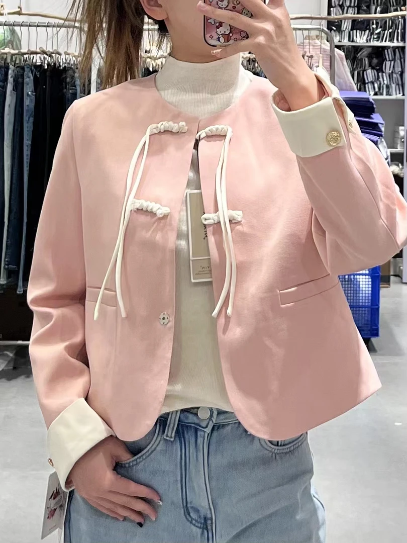 18007#春秋新款新中式国风小外套