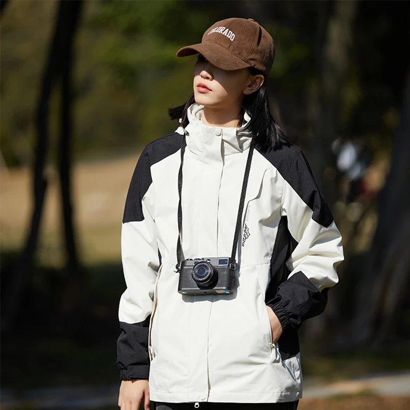 【西域骆驼/VANCAMEL】三合一防风防水夹克外套户外登山宽松防寒
