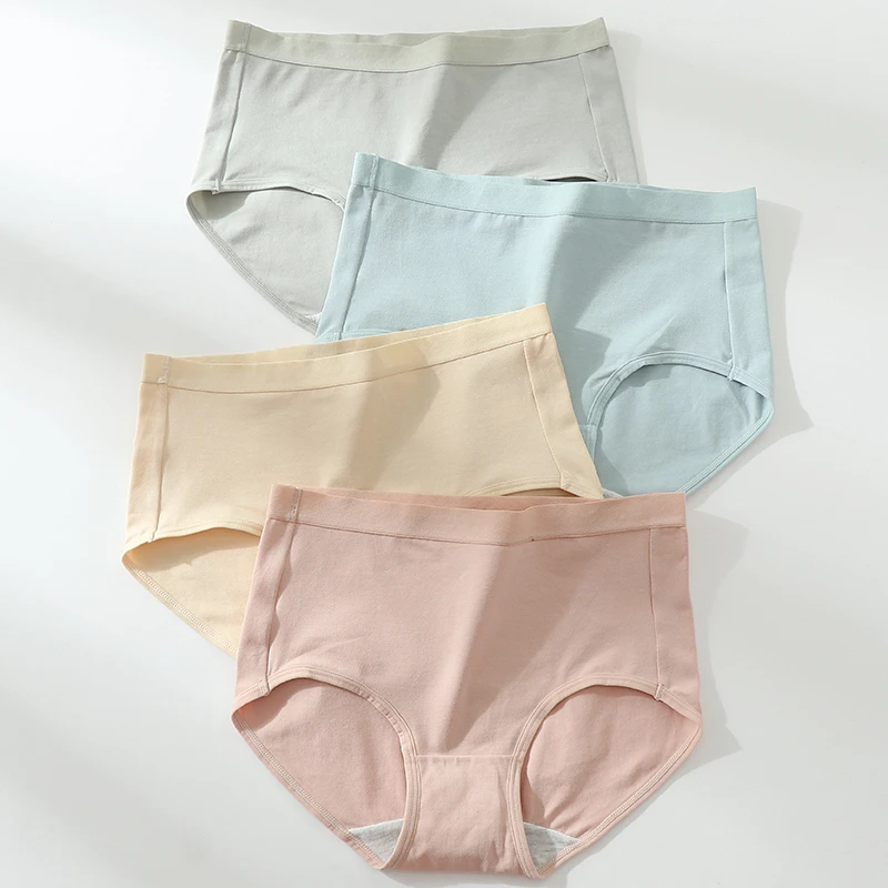 中高腰内裤女棉无痕包臀舒适三角裤