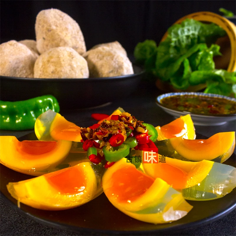 重庆手工溏心鸭皮蛋大号 无铅工艺松花蛋16枚四川灰包蛋不夹口