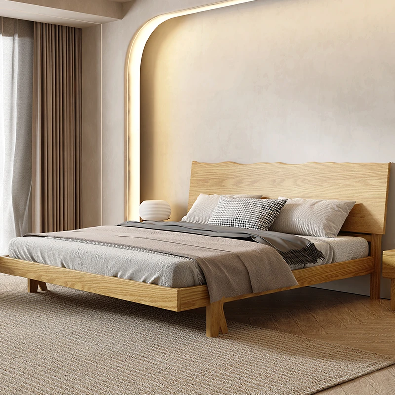 6A02白蜡木原木大板床