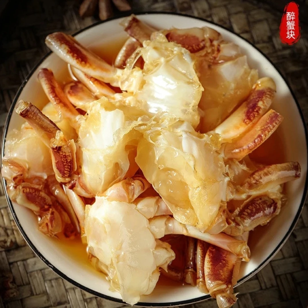生腌蟹 生呛蟹块 新鲜腌制肉质饱满750g/桶（含少许汤汁）即食美味