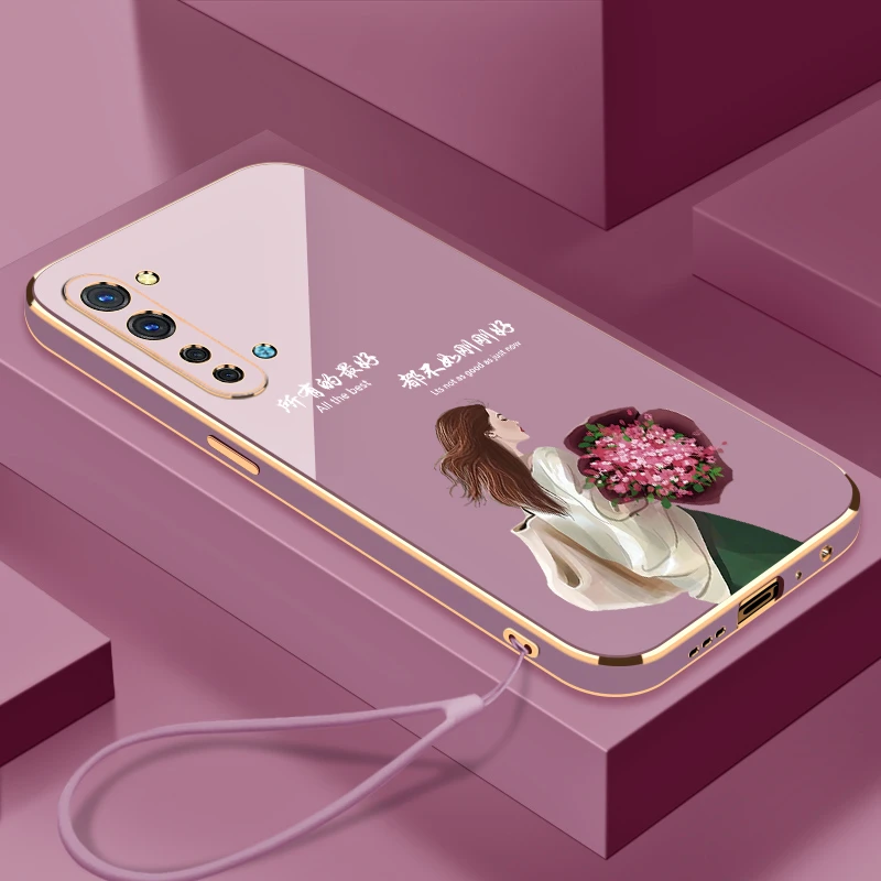 适用于OPPOReno3/元气版手机壳生活是自己的全包硅胶防摔电镀软壳