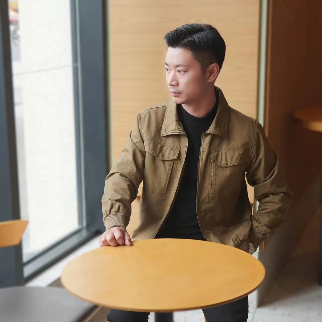 【秋季清仓】春秋款全棉男士夹克100%纯棉重工重磅外套