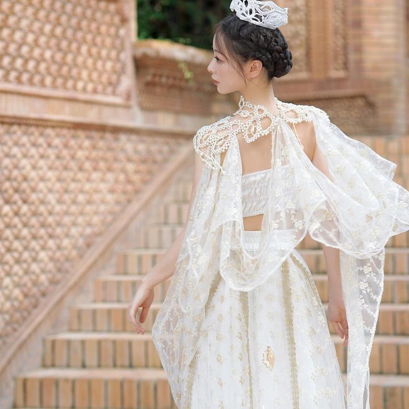 【寒香见】原创楼兰刺绣敦煌异域风汉元素国风古典舞西域公主服装