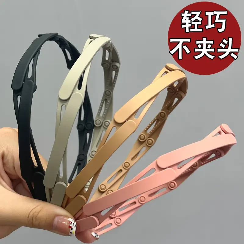 可折叠伸缩发箍女旅行携带洗脸收缩发箍发夹女2023新款压发夹头饰