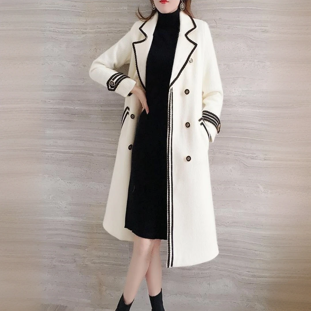 公主家（里P）2213仿水貂绒外套女秋冬装韩版时尚百搭宽松大衣